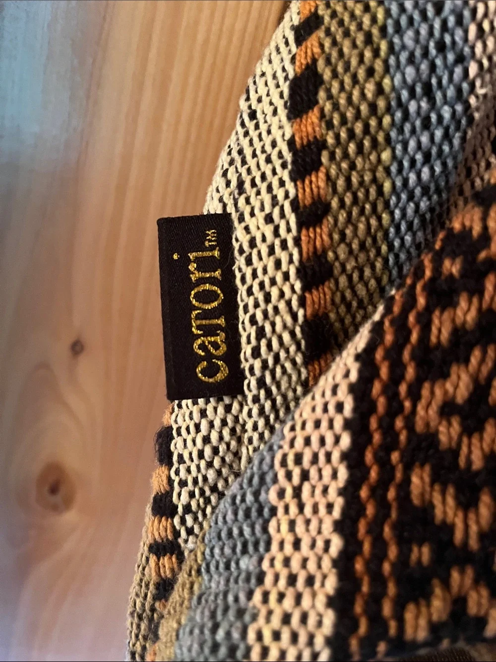 Boho Woven Brown & Cream Pattern Backpack - Unbranded